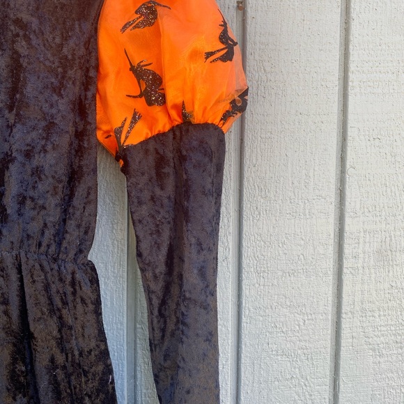 Halloween Witch Hoop Dress with Matching Hat - Picture 14 of 16